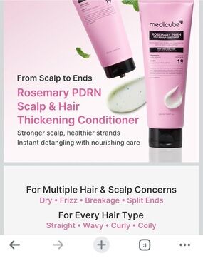 medicube Rosemary PDRN Hair & Scalp Conditioner Pink